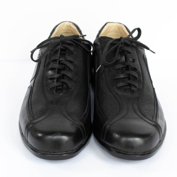 Neil M Shoes Mens 11.5 EEE Wide Black Leather Designer Lace Up Sporty Business - Picture 5 of 11